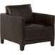 Rodney Chocolate Leather Lounge Chair
